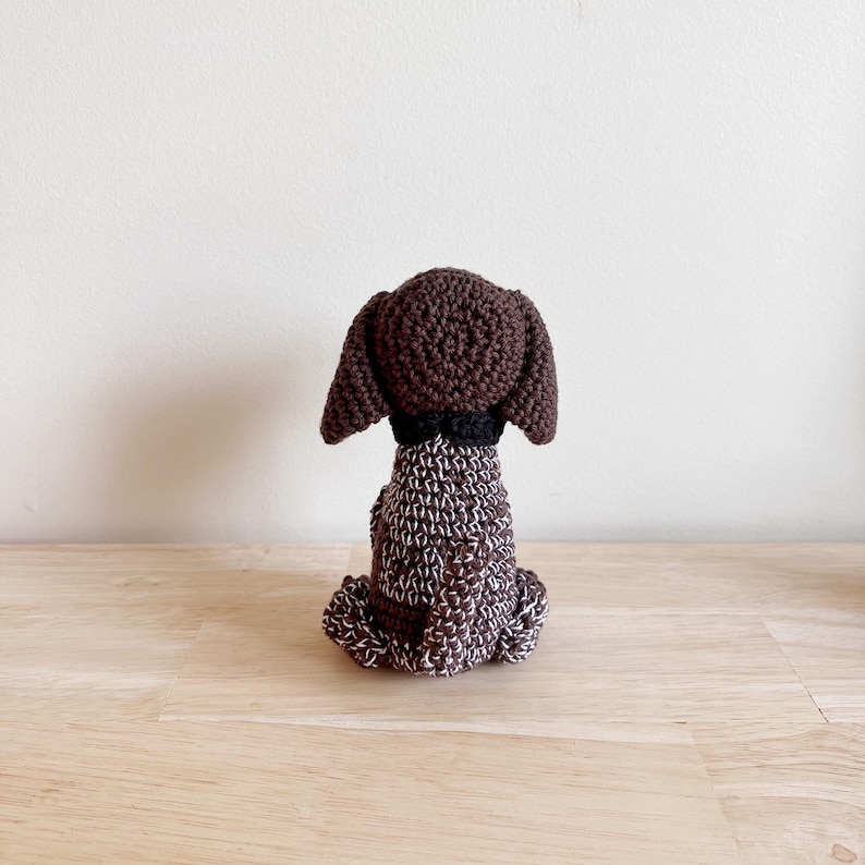 Customisable GERMAN SHORTHAIRED POINTER crochet amigurumi,crochet dog, amigurumi dog, German shorthair pointer gift, gift for kids zdjęcie 5