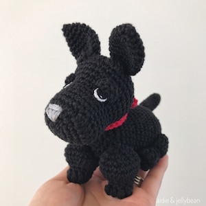 Customisable SCOTTISH TERRIER crochet amigurumi, crochet scottish terrier, amigurumi scottish terrier, scottish terrier gift, scottie dog