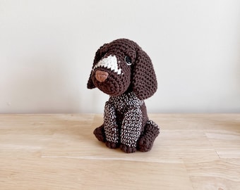 Customisable GERMAN SHORTHAIRED POINTER crochet amigurumi,crochet dog, amigurumi dog, German shorthair pointer gift, gift for kids