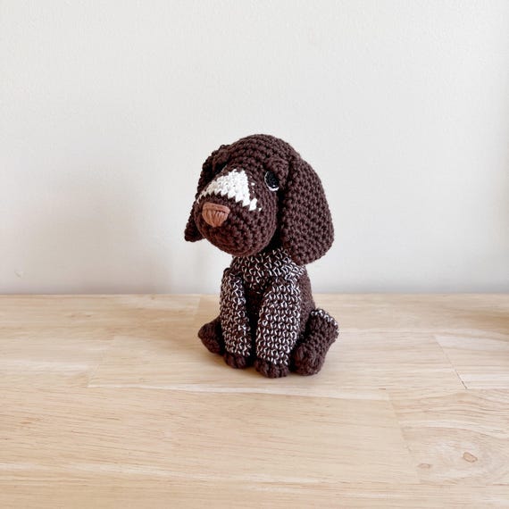Customisable GERMAN SHORTHAIRED POINTER crochet amigurumi,crochet dog, amigurumi dog, German shorthair pointer gift, gift for kids
