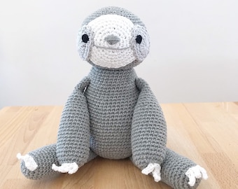 SLOTH amigurumi crochet, sloth toy, sloth gift, gift for kids, sloth baby gift, sloth birthday gift, happy sloth toy, sloth softie