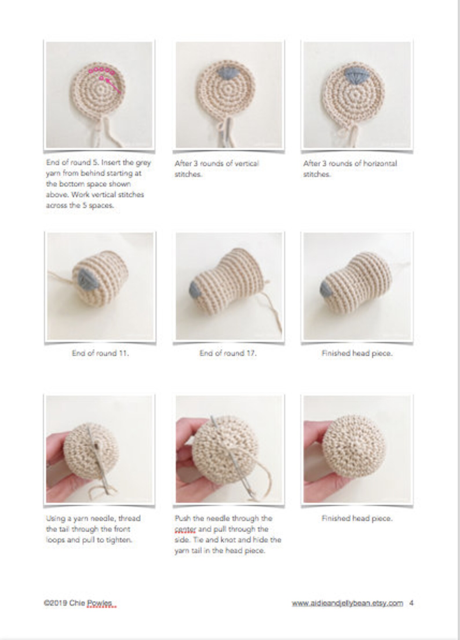 AMIGURUMI PATTERN/ Tutorial english Amigurumi Golden Etsy