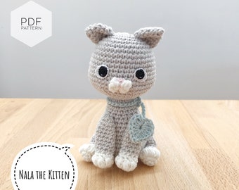 AMIGURUMI PATTERN/ tutorial (English) Amigurumi Cat - "Nala the Kitten Pattern" pdf - US terminology