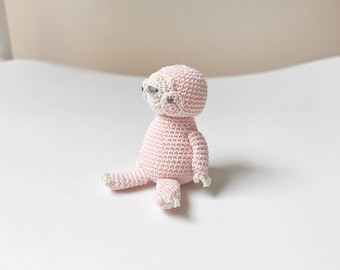 TINY SLOTH amigurumi crochet, sloth toy, sloth gift, gift for kids, sloth baby gift, sloth christmas gift, happy sloth toy, sloth keepsake