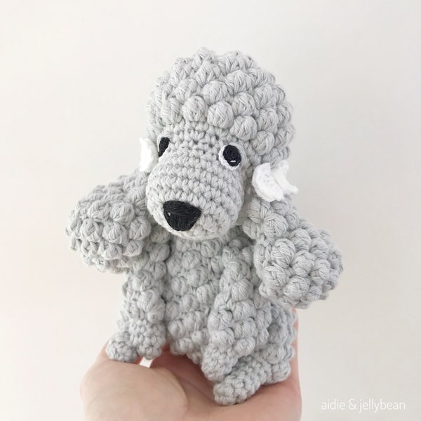 Customisable POODLE crochet amigurumi, crochet poodle, amigurumi poodle, poodle gift