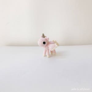 TINY UNICORN crochet amigurumi, crochet unicorn, amigurumi unicorn, unicorn gift, unicorn keepsake, unicorn decoration image 7