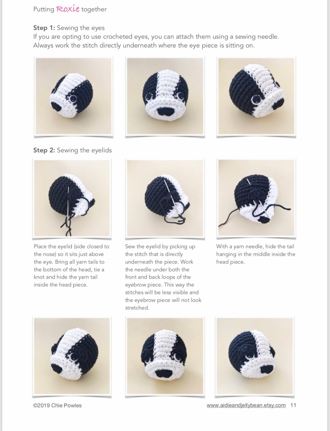 AMIGURUMI PATTERN/ Tutorial Bundle (english) Amigurumi Bulldog Pug