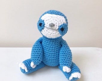 SLOTH amigurumi crochet, sloth toy, sloth gift, gift for kids, sloth baby gift, sloth birthday gift, happy sloth toy, sloth softie