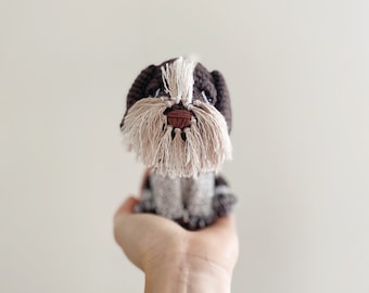 Customizable GERMAN WIREHAIRED POINTER crochet amigurumi, crochet dog, amigurumi dog, German Wirehaired pointer gift, gift for kids