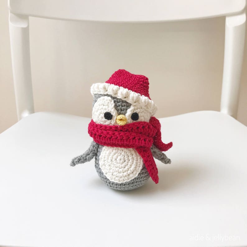 CHRISTMAS PENGUIN Crochet Amigurumi Penguin Plushie Crochet - Etsy