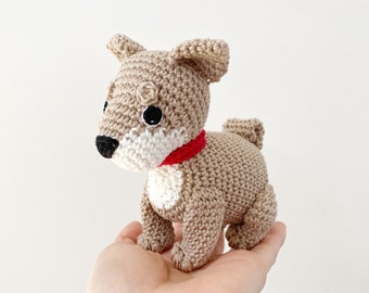 Customisable SHIBA INU PUPPY, Crochet amigurumi dog, dog lover gift, shiba inu gift, birthday gift, Mother's Day gift, gift men, gift women