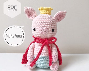 AMIGURUMI PATTERN/ tutorial (English) Amigurumi Pig - "The Pig Prince" pdf - Terminologie américaine