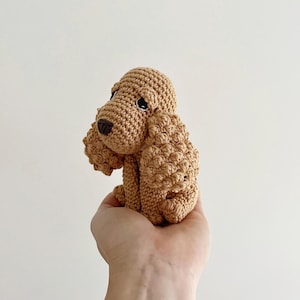 Customisable SPANIEL PUPPY crochet, amigurumi spaniel, spaniel birthday gift, spaniel gift, crochet dog, amigurumi dog, dog christmas gift