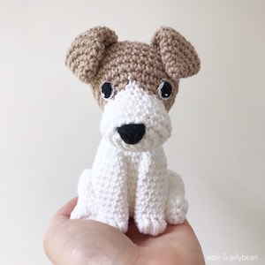 Customisable JACK RUSSELL Terrier crochet amigurumi, crochet dog, amigurumi dog, Jack Russell gift, gift for kids, baby gift, gift for her