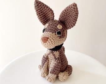 Customisable KELPIE crochet amigurumi, Amigurumi Kelpie , crochet dog, amigurumi dog, Kelpie gift, kelpie plush, kelpie amigurumi