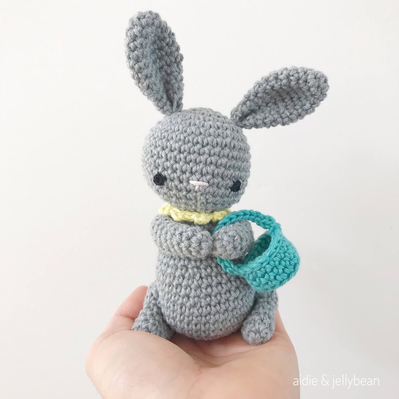 BUNNY trio set, amigurumi bunny set, crochet bunny set, Easter gift, gift for kids, crochet toy, easter decoration, easter basket gif image 9