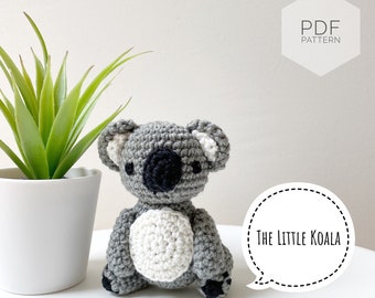 AMIGURUMI PATTERN/ tutorial (English) Amigurumi koala - "The Little Koala" pdf - US terminology