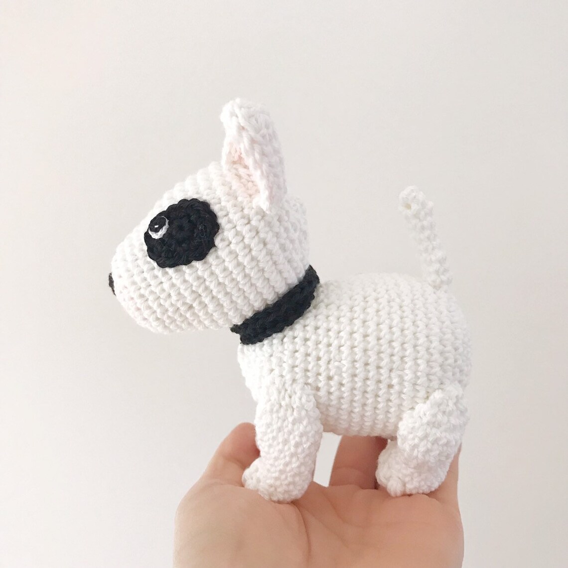Customisable BULL TERRIER crochet amigurumi crochet dog | Etsy