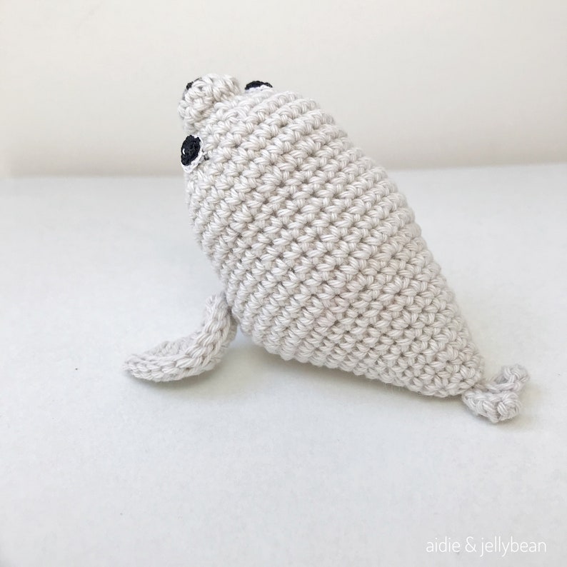 BABY SEAL crochet, amigurumi seal, seal baby gift, seal newborn gift, seal gift for kids, sealife gift, marine nursery decor image 6