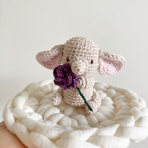 TINY ELEPHANT crochet amigurumi, small elephant, elephant gift, elephant keepsake, birthday gift, miniature elephant, anniversary gift