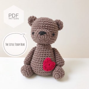 AMIGURUMI PATTERN/ tutorial (English) Amigurumi Teddy Bear &quot;The Little Teddy Bear&quot; pdf - US terminology