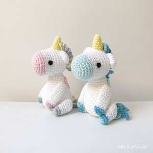 UNICORN PAIR crochet, amigurumi unicorn, unicorn baby gift, unicorn newborn gift, unicorn gift for kids, unicorn toy, unicorn gift