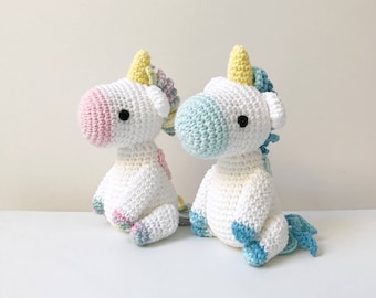 UNICORN PAIR crochet, amigurumi unicorn, unicorn baby gift, unicorn newborn gift, unicorn gift for kids, unicorn toy, unicorn gift