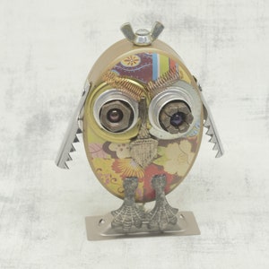 Minerva the Owl Junk  Robot for Bird Lovers