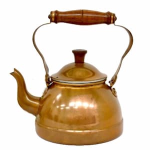 Bouilloire en cuivre vintage Farmhouse, Old Dutch, Portugal #42675
