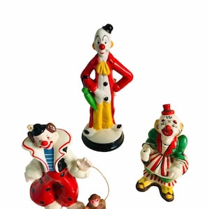 Vintage Collectible Kitschy Clowns Enesco, Yona Original (buy one, two or all listed price is for one, prices vary)