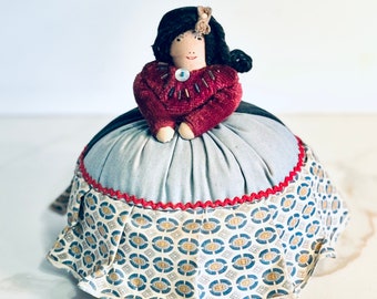 ピンクッションドール ギリシャ製ハンドメイドピン人形 1950年代