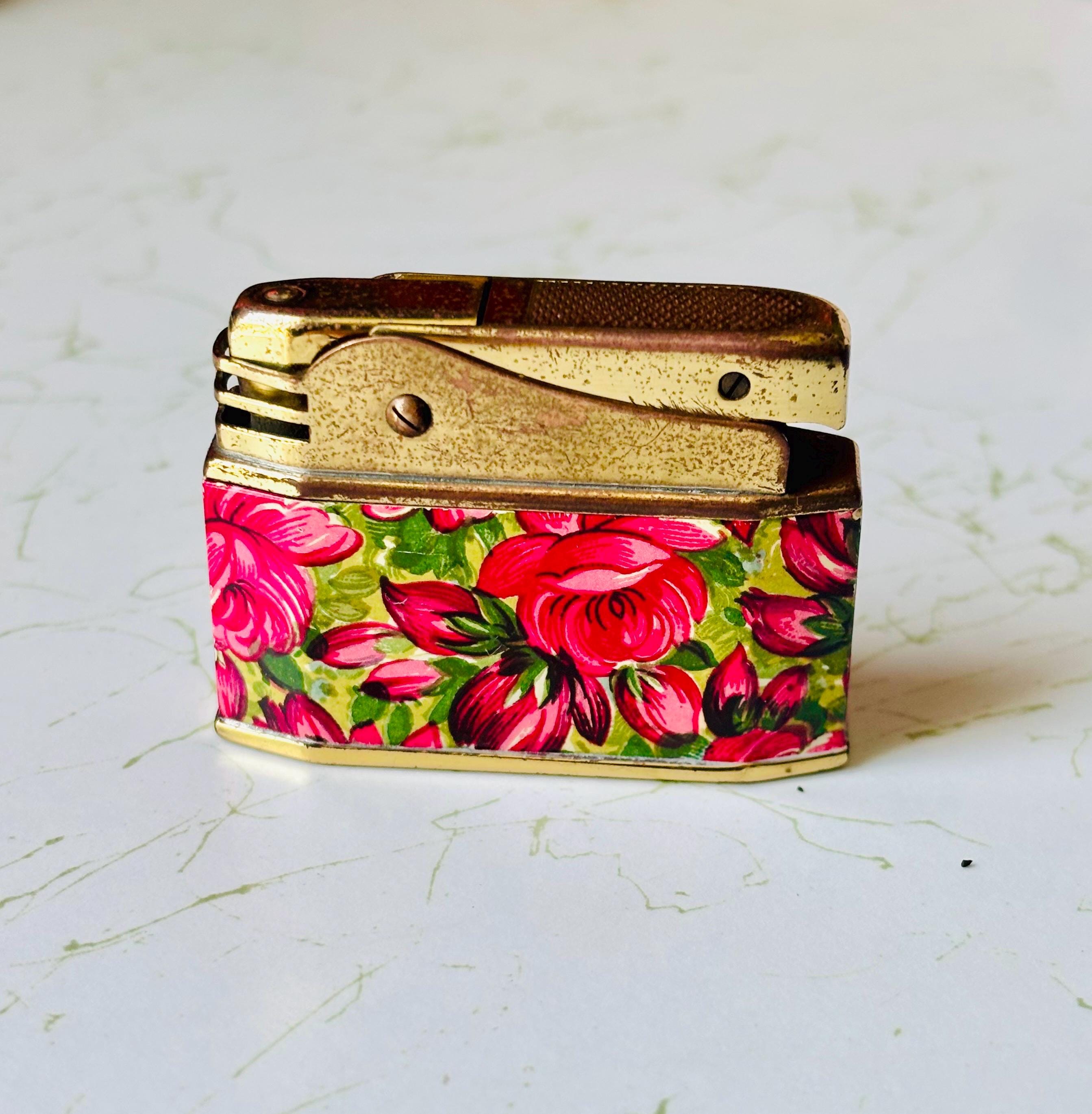 Vintage Stratton Floral Augusta Lighter West Germany