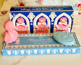 Vintage Avon Soaps: Avonshire Blue & Little Choir Boys, Decorative NOS