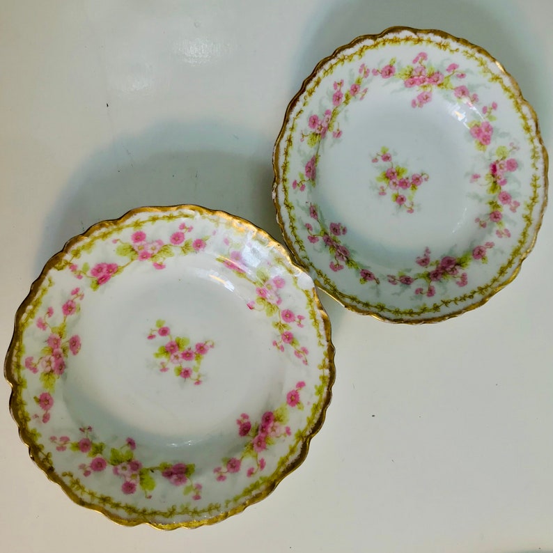 Limoges Elite Works France Set of 2 Small Plates flaws Etsy