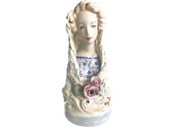 Vintage 1940s Signed Numbered Cordey Lady Bust