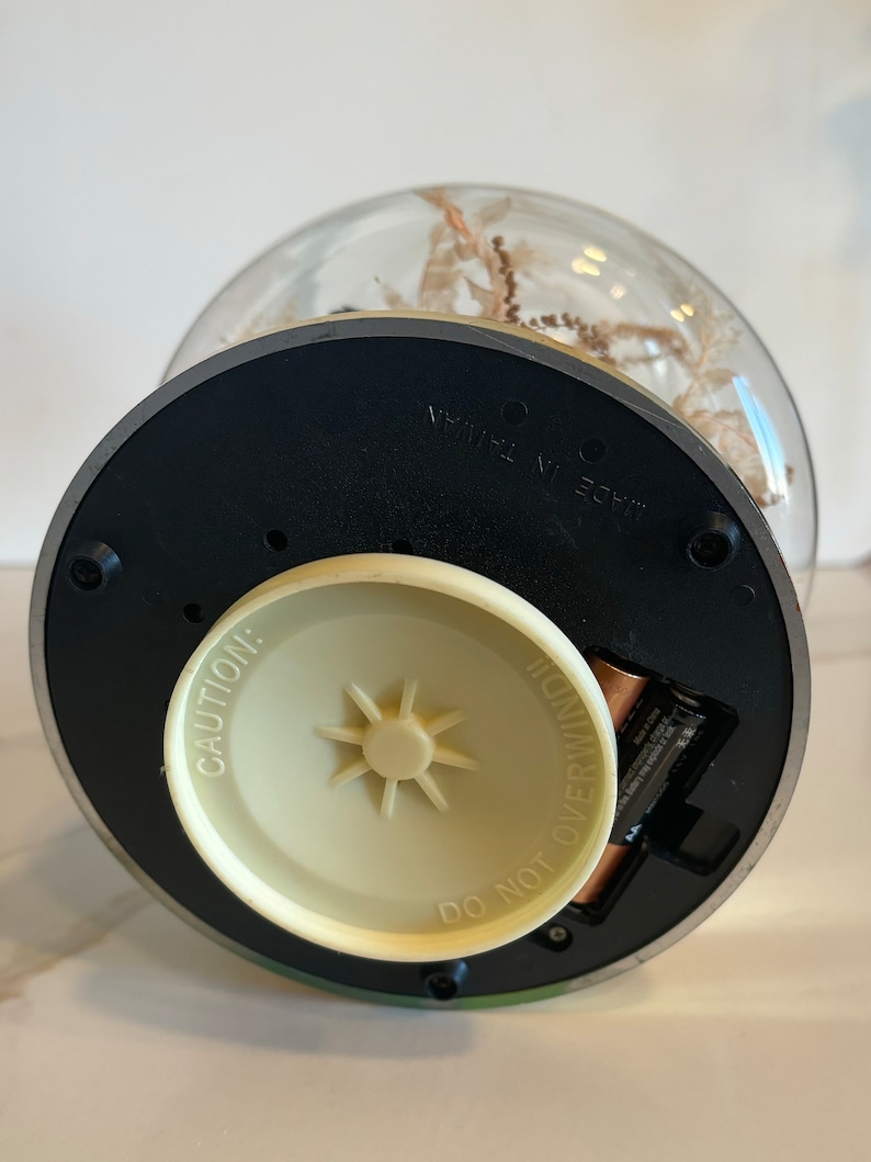 Vintage Kitschy Music Box Light up Apothecary Glass Spinning Etsy UK