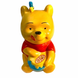 Vintage 1970s ceramic Winnie the Pooh Honeypot Figural Cookie Jar
