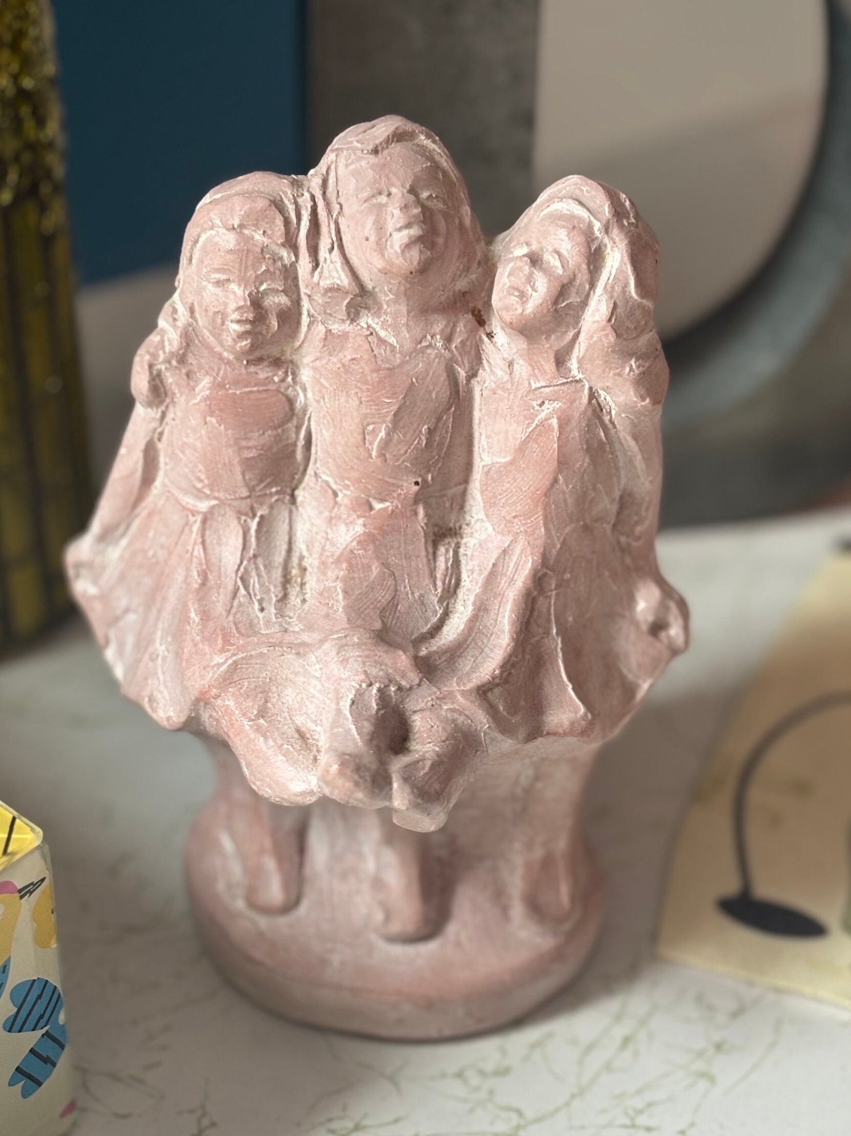 Isabel Bloom Can Can Girls Signed Direct Concrete Sculpture Pink [2006  Retired] - Etsy