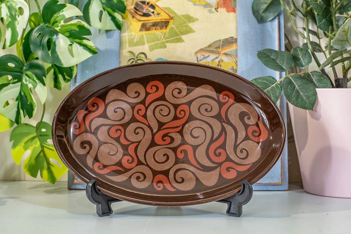 EXPO'70 ニュージーランドのcrown lynn社の皿 EXPO'70 ニュージーランドのcrown lynn社の皿