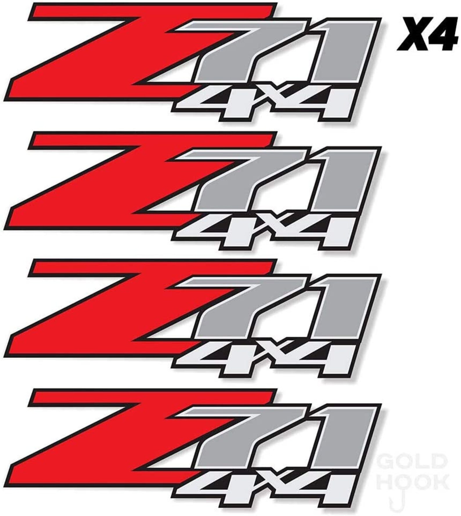 Z71 Decal 4x4 Sticker 0713 4 Pieces Etsy