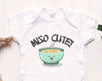Miso Cute Onesie® - Ramen Onesie®, Japanese Baby Gift, Asian Baby Gift, Kawaii Onesie®, Sushi Onesie®, Anime Onesie®, Miso Soup Onesie®