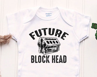 Future Blockhead Onesie® - Daddy Mechanic Onsie®, Mechanic Baby Shower, Mechanic Baby Gift, Future Mechanic Onesie®, Baby Mechanic Shirt