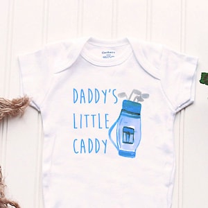 Daddy's Caddy Onesie® - Daddy Loves Me More Than Golf®, Golf Onesie®, sports Onesie®, Golf Baby Gift, Gift for Dad, Golf Baby Onesie®