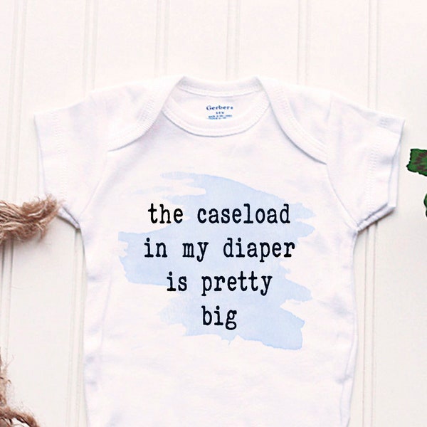 Caseload Lawyer Onesie® - Attorney Onesie®, Lawyer baby gift, Lawyer outfit, Attorney baby shower gift, future lawyer, attorney mom