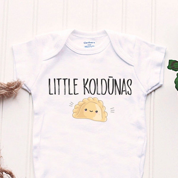 Little Koldunai Onesie® - Lithuanian Onesie®, latin baby Onesie®, dumpling Onesie®, Balto-Slavic Onesie®, ravioli baby shirt, foodie shirt