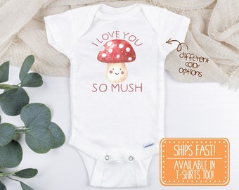 So Mush Onesie® - Mushroom Onesie®, Hippie Onesie®, Fungi Onesie®, mushroom baby shirt, mushroom baby gift, Boho Onesie®, cottagecore baby