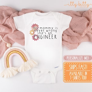 Never Wrong Engineer Onesie® - Scientist Onesie®, Mechanics baby gift, Electrician Baby Gift, Engineer shirt, future engineer, tech baby