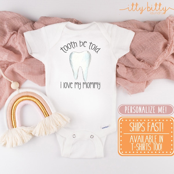 Tooth Be Told Onesie® - Dentist Onesie®, Dentist baby gift, Dentist baby shirt, Dental Hygienist Baby Gift, Orthodontist Baby Shirt, Floss