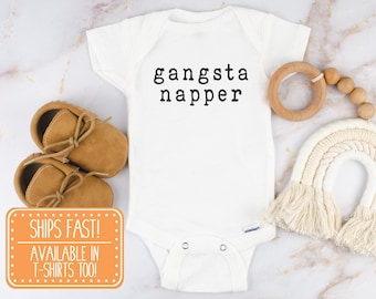 Gangsta Napper Onesie® - Onesies® with sayings, unisex Onesie®, funny bodysuit, gift for baby, baby shower gift, funny baby Onesie® gift