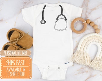 Stethoscope Onesie® - future doctor Onesie®, doctor baby shower, doctor baby shirt, nurse baby shirt, nurse baby gift, doctor baby gift,